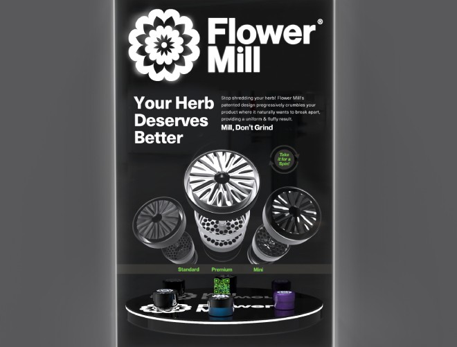 Flower Mill Hero XR illuminated signage