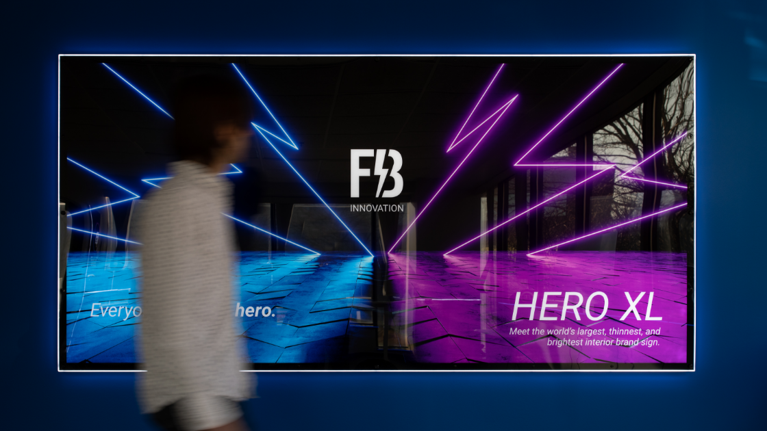 Firebolt Hero XL illuminated sign