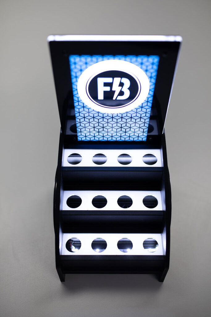 Moonledge LED-lit shelving from Firebolt
