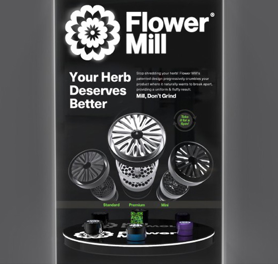 Flower Mill Hero XR illuminated signage