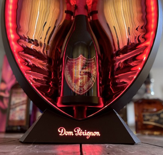 Lady Gaga x Dom Perignon bottle glorifier