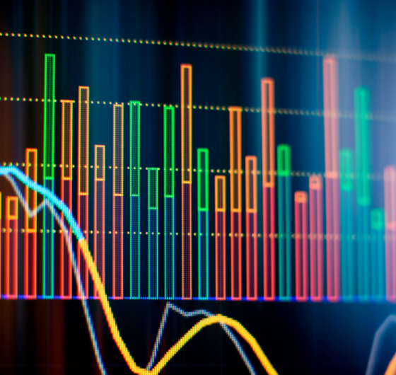 A graph showing data trends