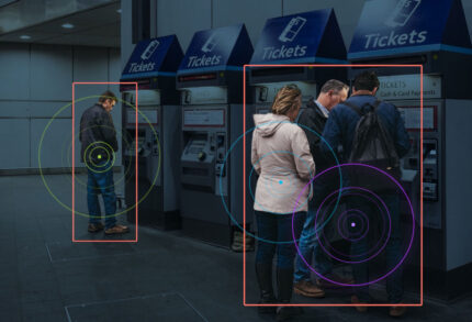 Glimpse AI vision detection of commuters at a ticket dispenser data-driven decisions